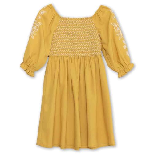 Speechless Girls' Embroidered 3/4 Sleeve Dress for Birthday Parties and Daily Wear
| Speechless Girls' Comfortable Embr