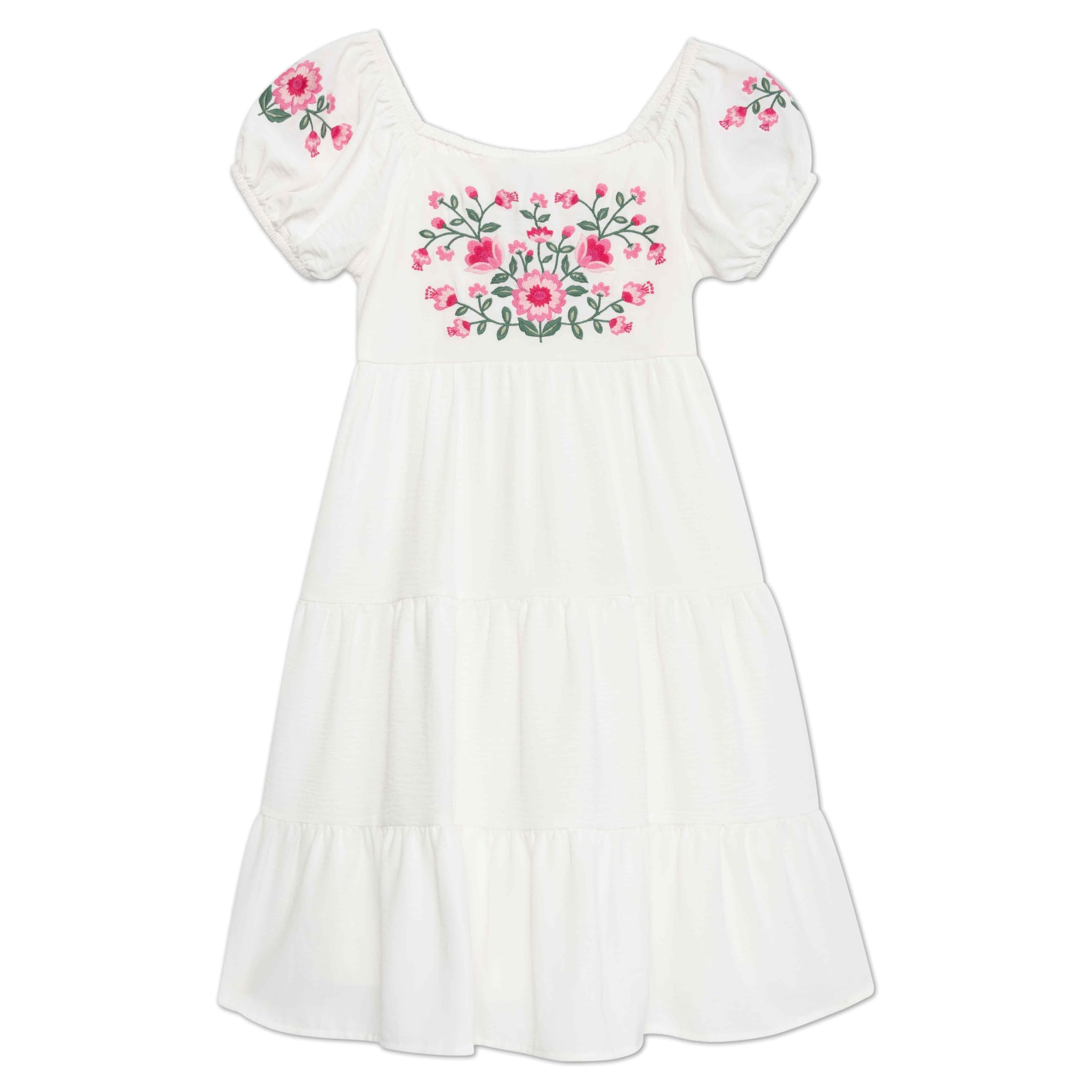 Speechless Girls' Short Sleeve Embroidered Babydoll Dress for Little Girls in Summer
| Speechless Girls' Short Sleeve E