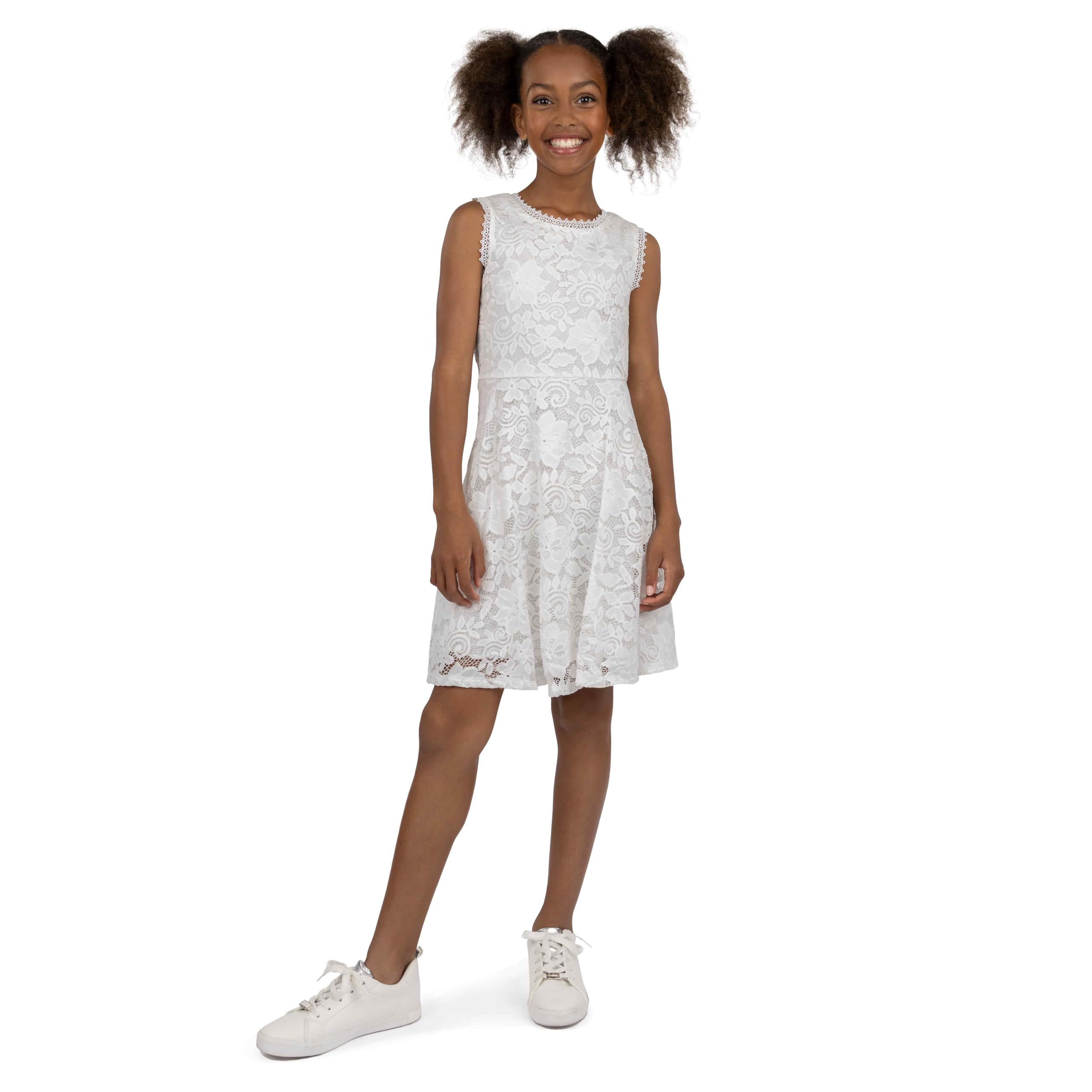 Speechless Girls' Allover Lace Skater Party Dress for Special Occasions
| Speechless Girls' Allover Lace Skater Party D